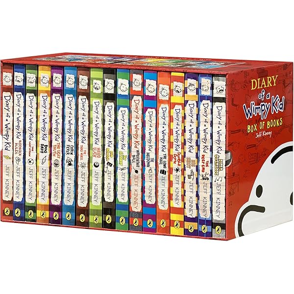 Amazon.com: A Library of a Wimpy kid 1-17 Boxed Set Complete
